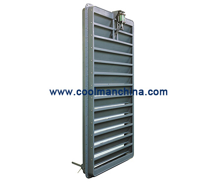 Pneumatic  louver