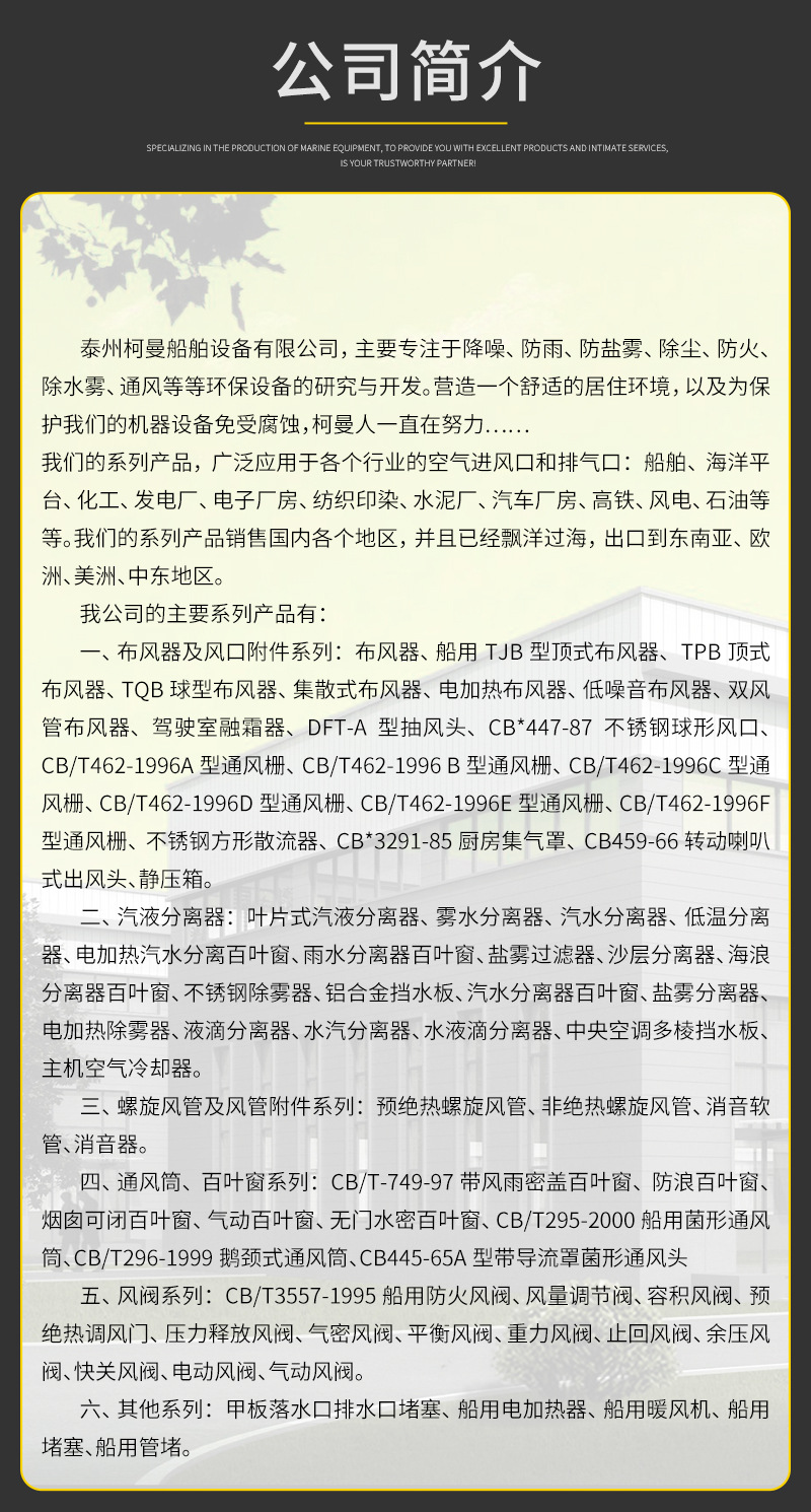 船舶设备专用盐雾过滤器 海工钻井适用过滤器 可定制盐雾过滤器